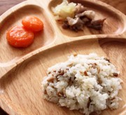 離乳食完了期~なめこ御飯の写真