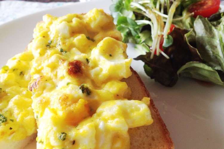 休日の朝ごはん 卵チーズトースト レシピ 作り方 By Kaimania クックパッド 簡単おいしいみんなのレシピが351万品