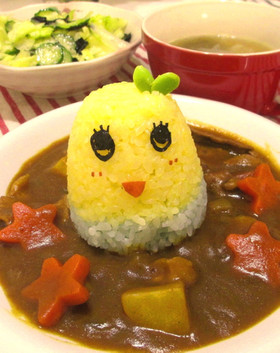 大人向け?笑★キャラデコカレーふなっしー