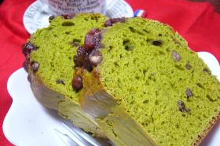 あずき入り 抹茶パウンドケーキ レシピ 作り方 By すいキッチン クックパッド 簡単おいしいみんなのレシピが375万品