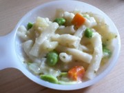 【離乳食】枝豆のチーズクリームパスタの写真