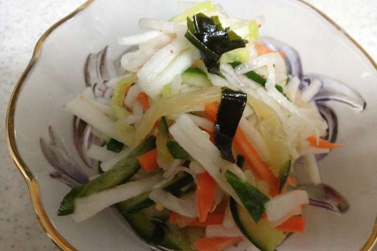 クラゲと野菜いっぱいの酢の物 レシピ 作り方 By Huto クックパッド 簡単おいしいみんなのレシピが361万品