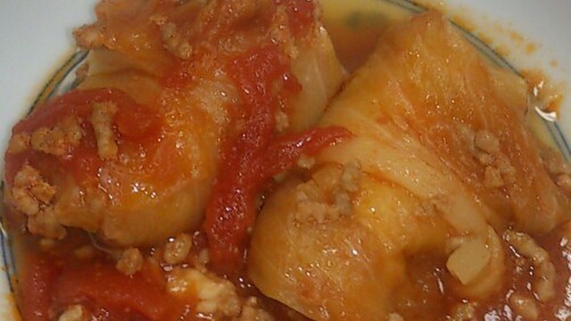 冷凍ロールキャベツで簡単トマトの煮物 レシピ 作り方 By ふみくんぴ クックパッド