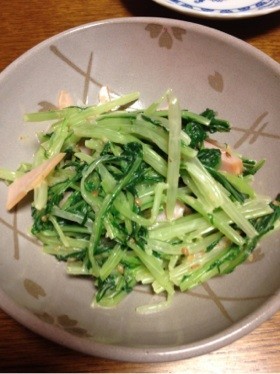 ☆水菜とハムのサラダ☆の画像