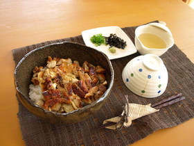 ひつまぶしもどき♪鶏肉で♪