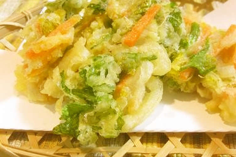 オッサンの菜の花かき揚げ レシピ 作り方 By イベ長 クックパッド 簡単おいしいみんなのレシピが370万品