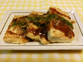 お好み焼き風豆腐ステーキ~♪