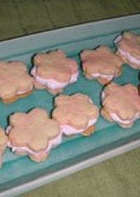 桜のマシュマロサンドクッキー