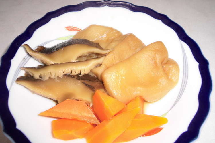 丁子麩と干ししいたけと人参の含め煮 レシピ 作り方 By 居酒屋花子 クックパッド