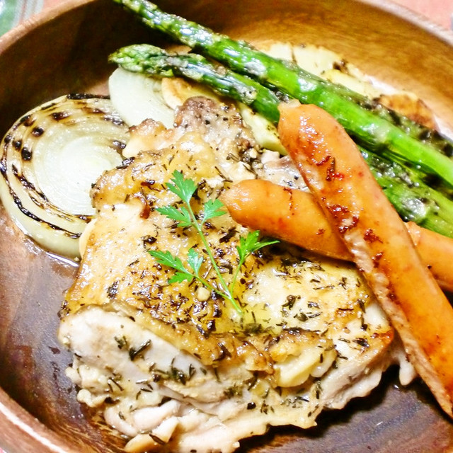 グリルパンでチキンと野菜のグリルプレート レシピ 作り方 By Nueve クックパッド 簡単おいしいみんなのレシピが352万品