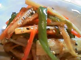 とろりん豆腐★:゚*'しゃきしゃき野菜のきんぴらのせ