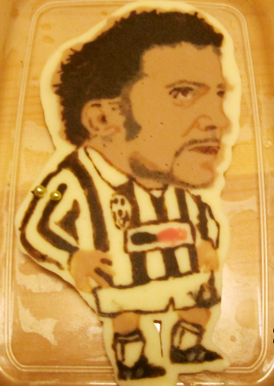 キャラチョコ（Del Piero）ケーキの画像