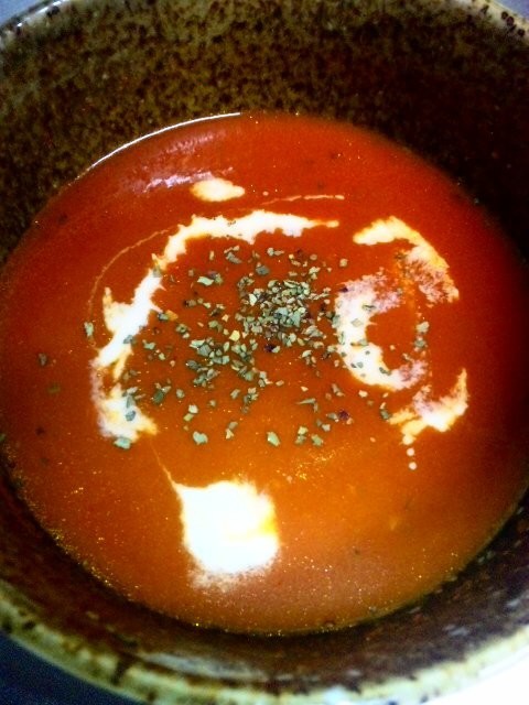 レンチン！野菜ジュースでスープの画像