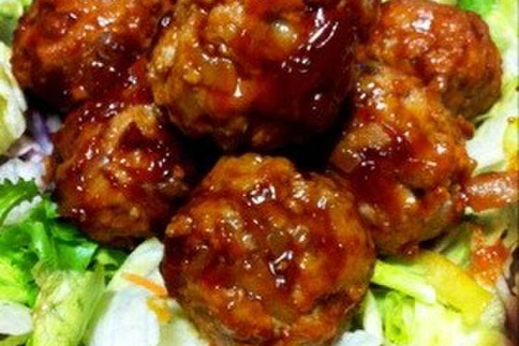 揚げない肉団子の甘あん レシピ 作り方 By ぱなはな クックパッド
