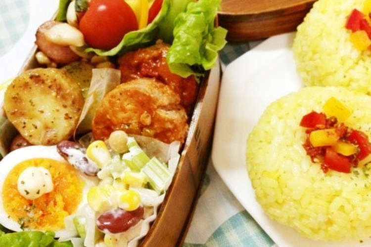 ちょっとおしゃれ カラフルおにぎり レシピ 作り方 By ささっちぃ クックパッド