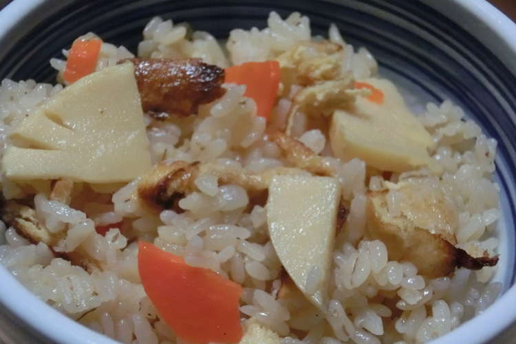 お米１合でたけのこご飯 麦飯で炊き込み レシピ 作り方 By あちゃ クックパッド 簡単おいしいみんなのレシピが367万品