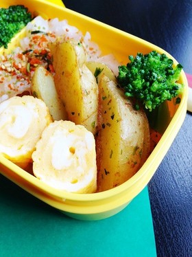 お弁当に!新ジャガでのり塩ポテトフライ♪