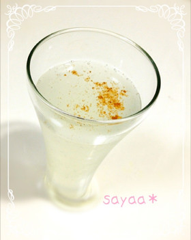 のどの渇きに!シナモン香る♡炭酸レモン水