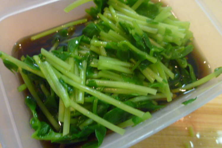 豆苗ｄｅ麺つゆ常備菜 レシピ 作り方 By 超姉さん女房 クックパッド 簡単おいしいみんなのレシピが352万品