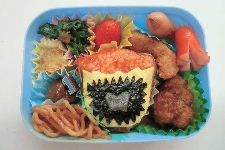 キョウリュウジャー キャラ弁 レシピ 作り方 By Soteyu クックパッド