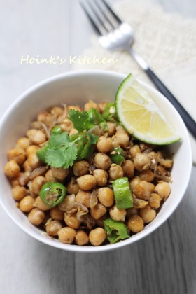 インドのスパイスひよこ豆のレシピ