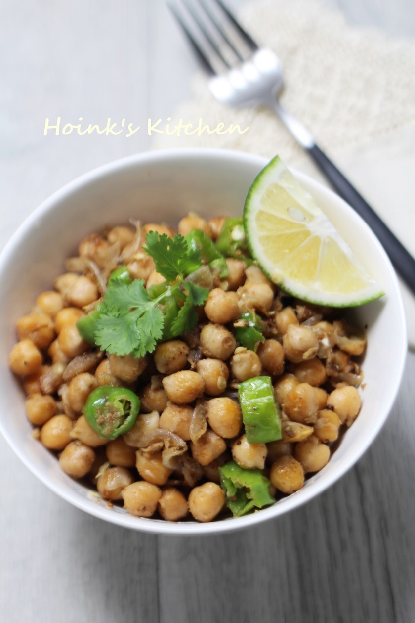 インドのひよこ豆のチャットサラダのレシピ