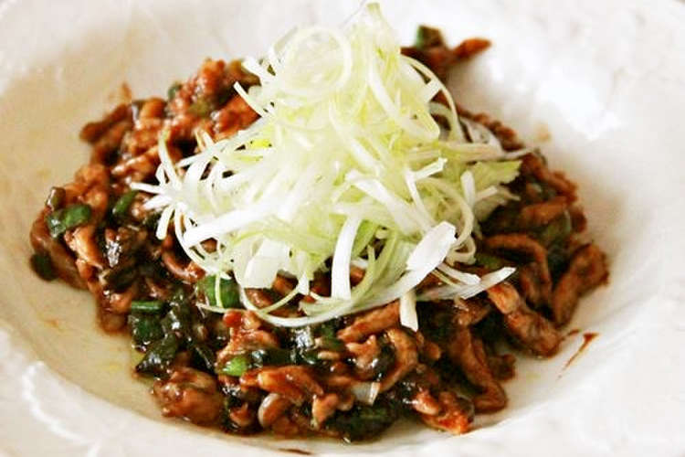 甜麺醤のみ 葱をのせた甘辛味の肉炒め レシピ 作り方 By 宮保鶏道 クックパッド 簡単おいしいみんなのレシピが358万品