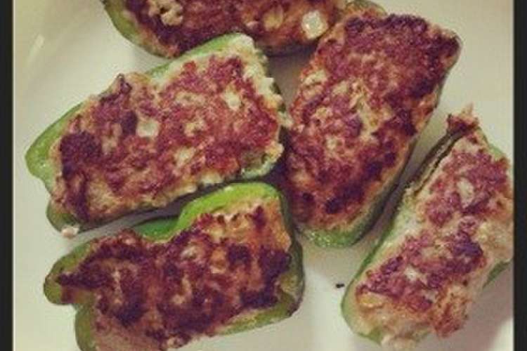 簡単 ピーマンの肉詰め お弁当にもok レシピ 作り方 By みちろうおれんじ クックパッド