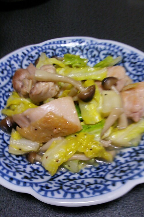 春キャベツと鶏肉の塩炒めガーリック風味の画像