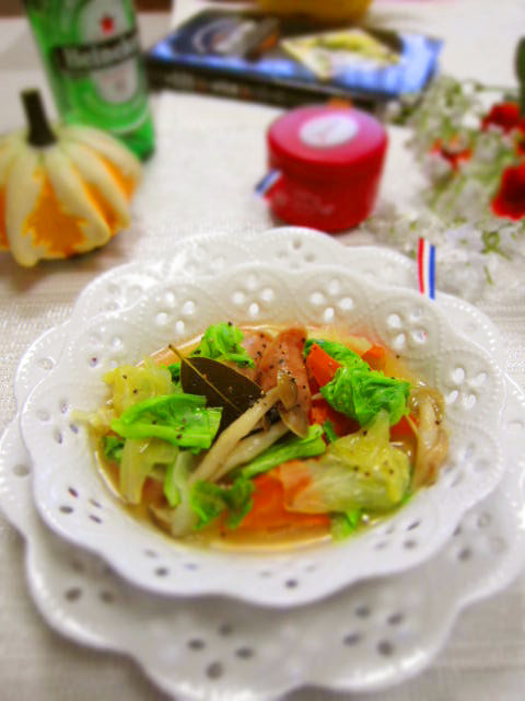 春キャベツとちょこっと野菜の食べるスープの画像