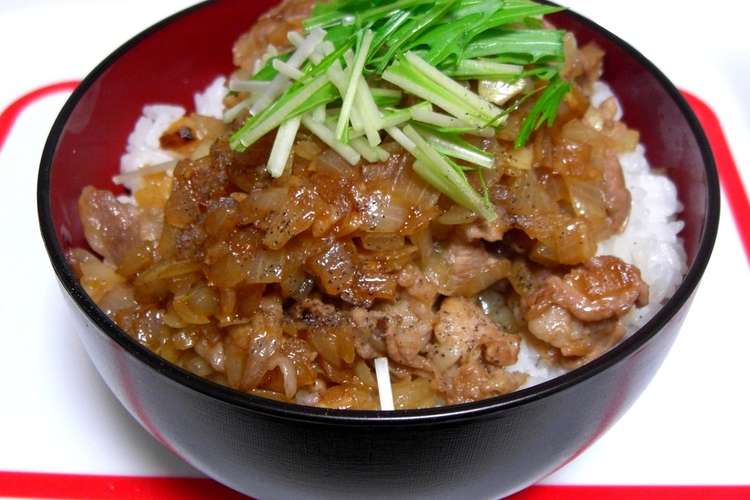 豚肉のスタミナ丼 男飯 レシピ 作り方 By ヨシキンで クックパッド 簡単おいしいみんなのレシピが358万品