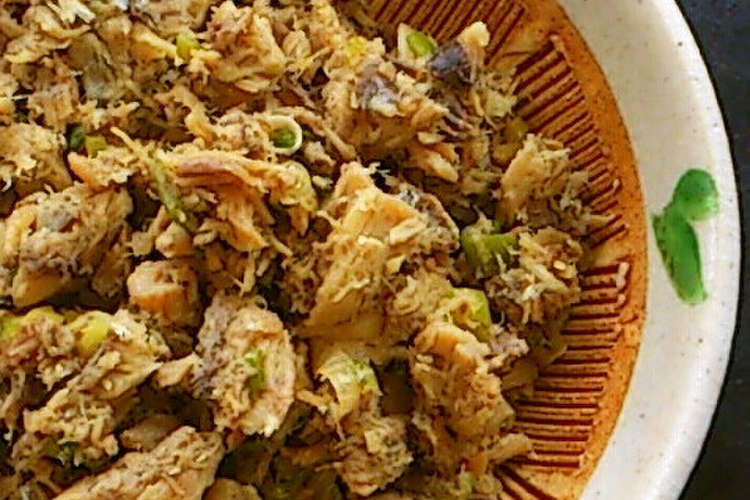 サバの水煮缶 鯖の缶詰め そぼろリロン レシピ 作り方 By しじみ24 クックパッド