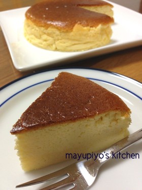 甘さを控えたウチの基本のスフレチーズ