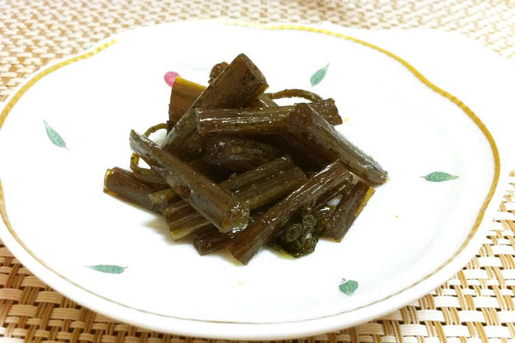 ピリ辛おつまみ 茎わさびのつくだ煮 レシピ 作り方 By ふわふわふわふわ クックパッド