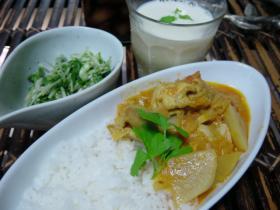大根とトマトのチキンカレー