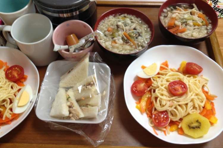 今日のまかない1 サラダパスタ レシピ 作り方 By りるる クックパッド 簡単おいしいみんなのレシピが355万品