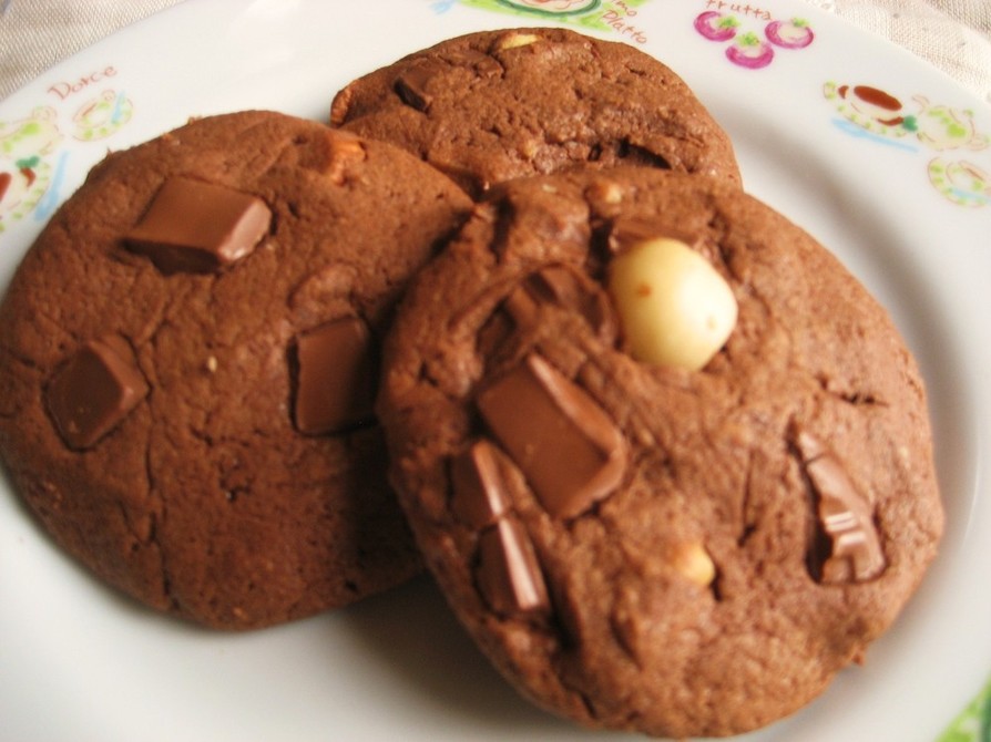 しっとり♡大きなソフトクッキー＊チョコ＊の画像