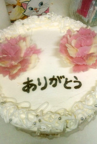 母の日に＊ケーキの飾り＊チョコの花