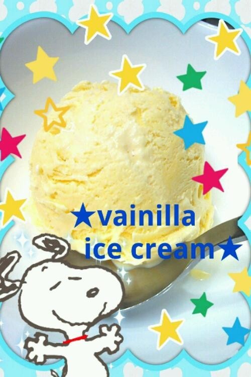 本格的☆低脂肪バニラアイスクリーム♥の画像