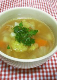 トロトロ白菜のコンソメスープ