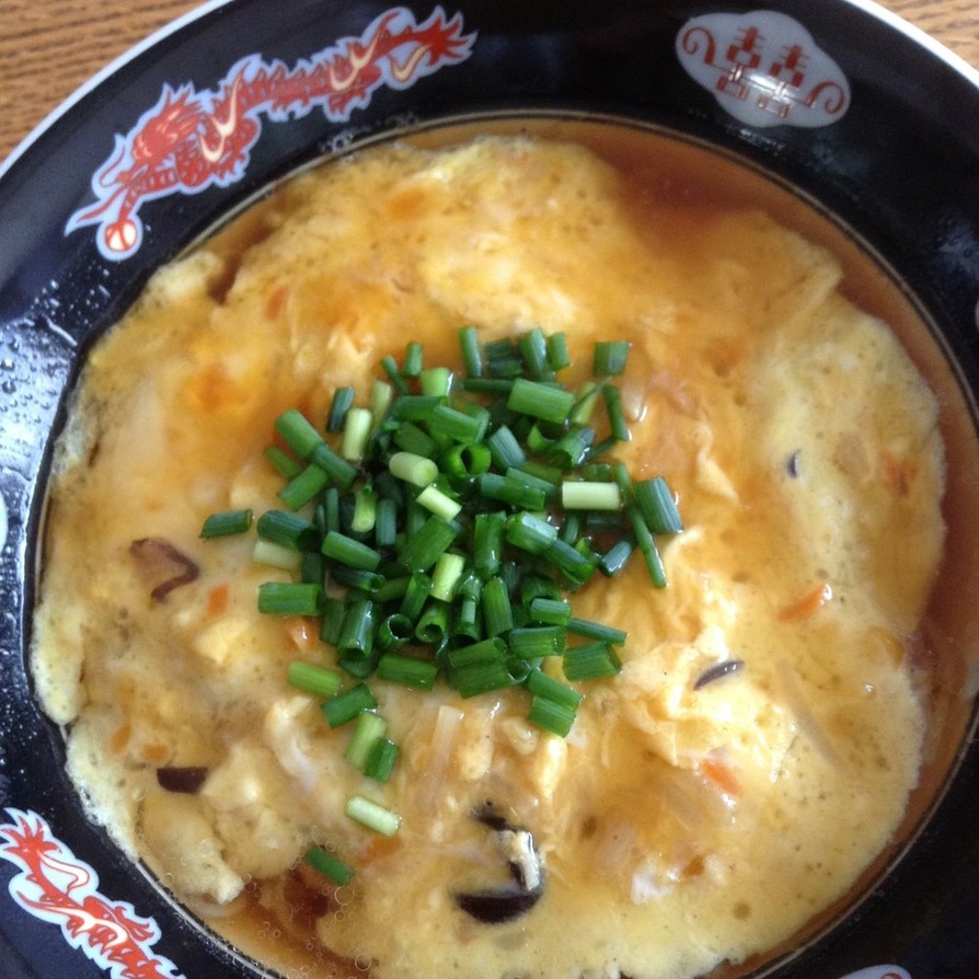 「かに玉」の素を使った簡単美味しい天津麺の画像