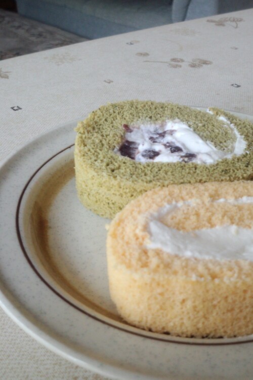 甘さ控えめ米粉のロールケーキの画像