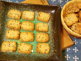 黒ごまおからクッキー