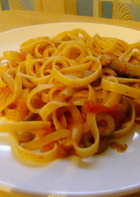 トマトスパゲティ・ちょい味噌