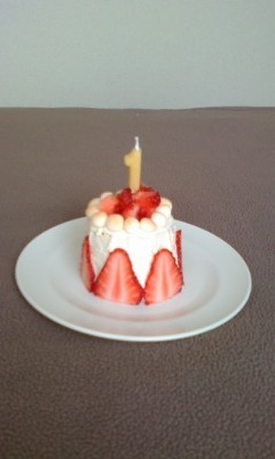 ＊離乳食＊1歳誕生日の豆腐ケーキの写真