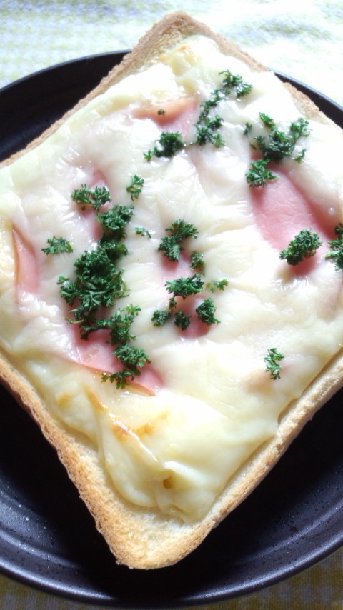 朝は簡単ハムチーズトーストの画像