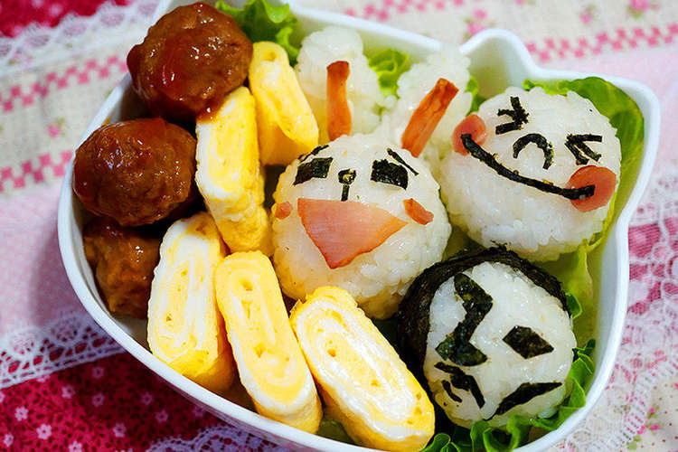 ころころオニギリでlineキャラ弁 レシピ 作り方 By Momoko クックパッド 簡単おいしいみんなのレシピが356万品