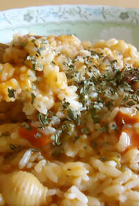 ミネストローネde簡単リゾット