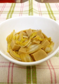 すき焼きのタレで！高野豆腐と白菜の煮物