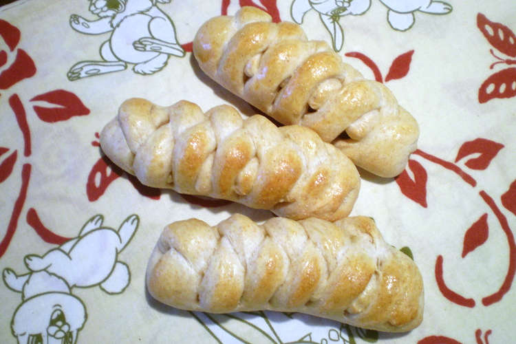 全粒粉と胡桃のウインナーパン レシピ 作り方 By ひれまま クックパッド
